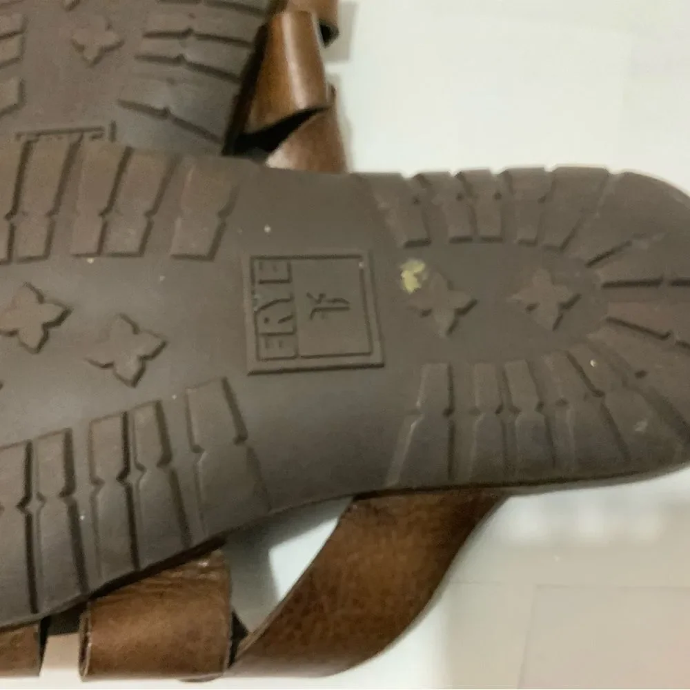 Frye Men Leather LudLow Slide Sandals Size 10 (11.25”)